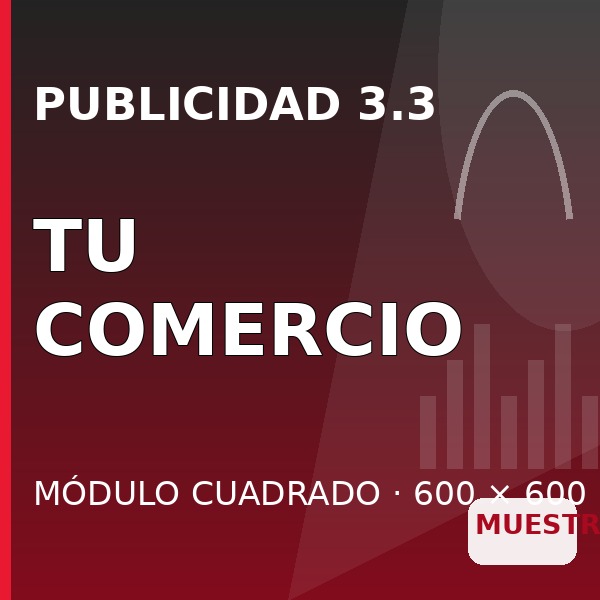 PUBLICIDAD 3.3 - Módulo cuadrado de muestra